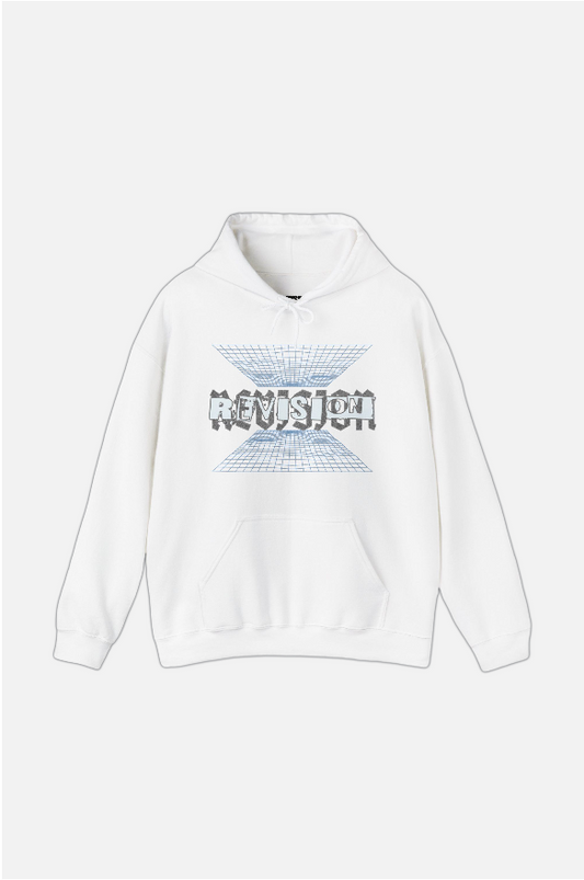 CYBER SKULL WHITE HOODIE