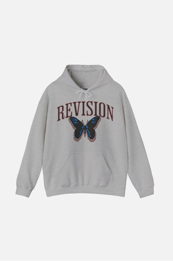 BUTTERFLY EFFECT GREY HOODIE