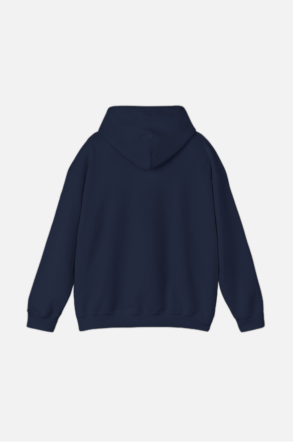 CHAINED SKULL NAVY HOODIE