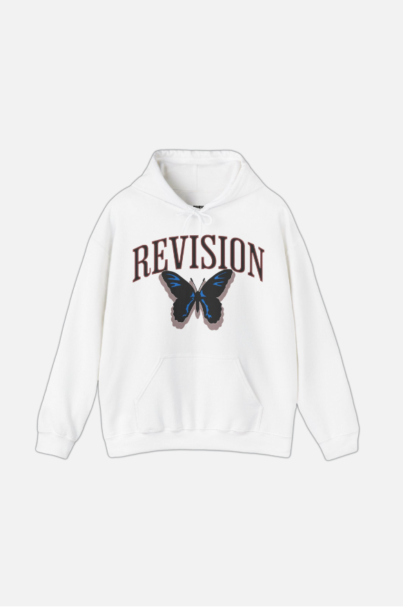 BUTTERFLY EFFECT WHITE HOODIE