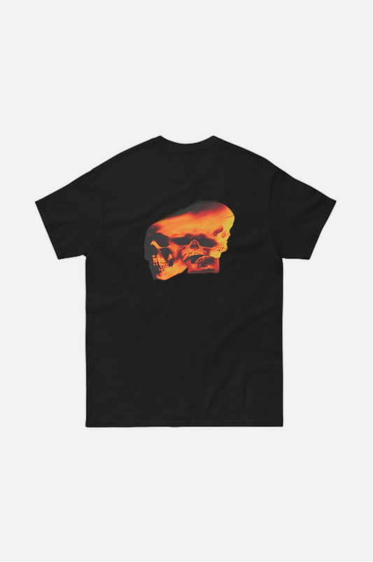 CAGED SKULL BLACK T-SHIRT