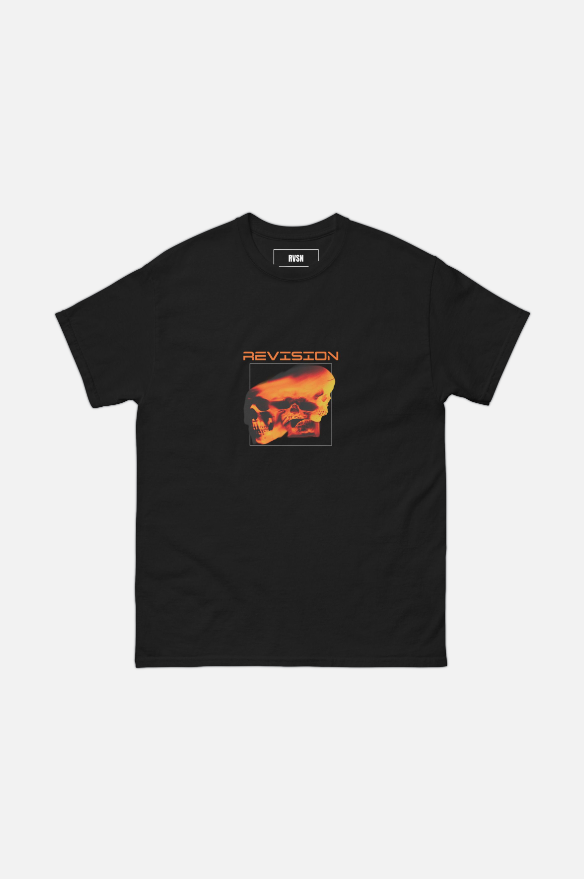CAGED SKULL BLACK T-SHIRT