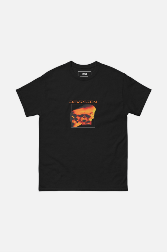 CAGED SKULL BLACK T-SHIRT