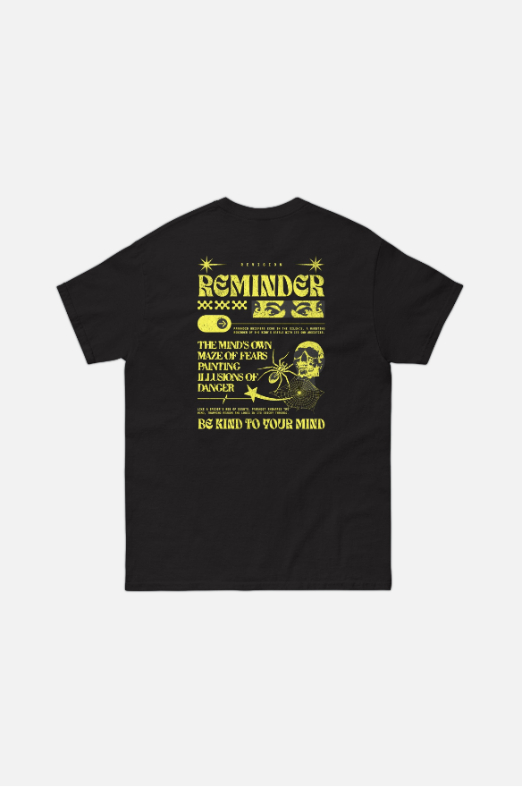 REMINDER BLACK T-SHIRT