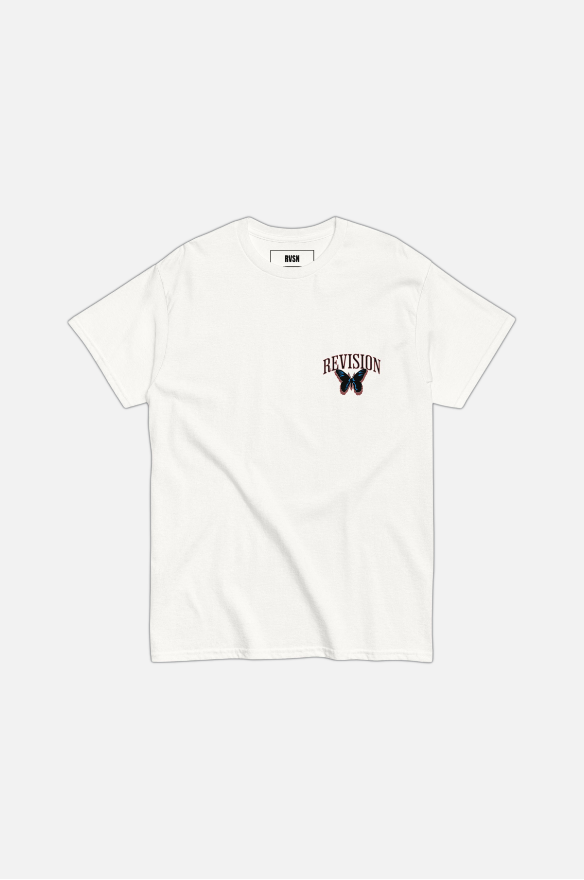 BUTTERFLY EFFECT WHITE T-SHIRT1